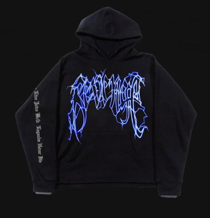 Revenge Blue Lightning Hoodie