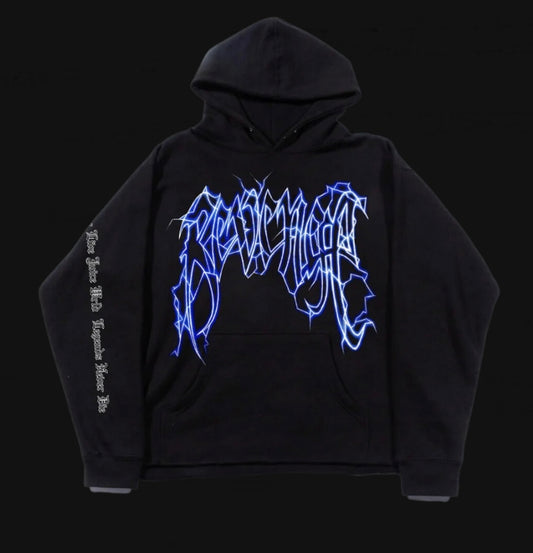 Revenge Blue Lightning Hoodie