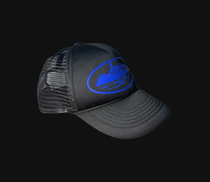 Corteiz Alcatraz Purple/Black Trucker/Cap