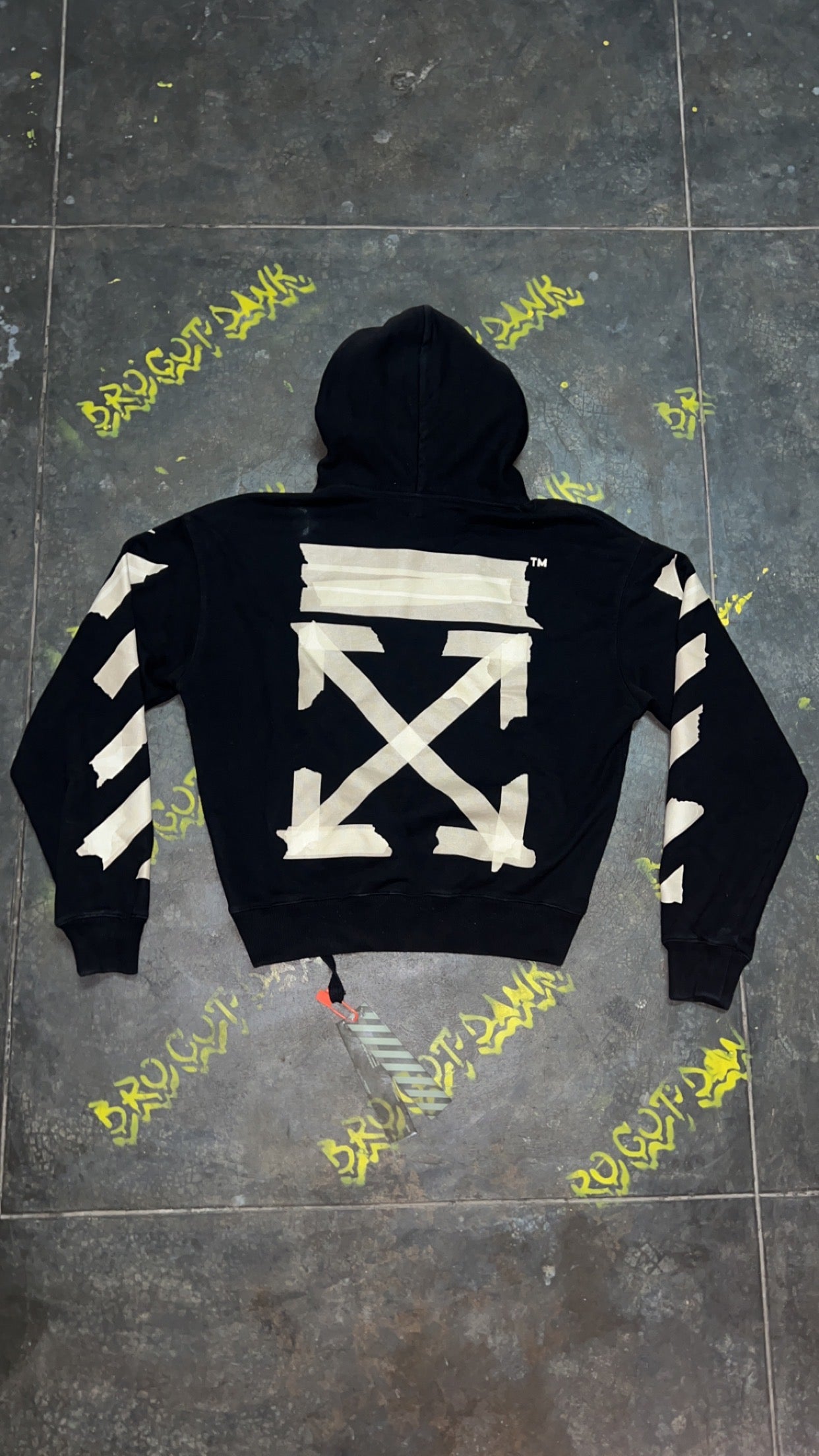 Off White Tape Arrows Hoodie