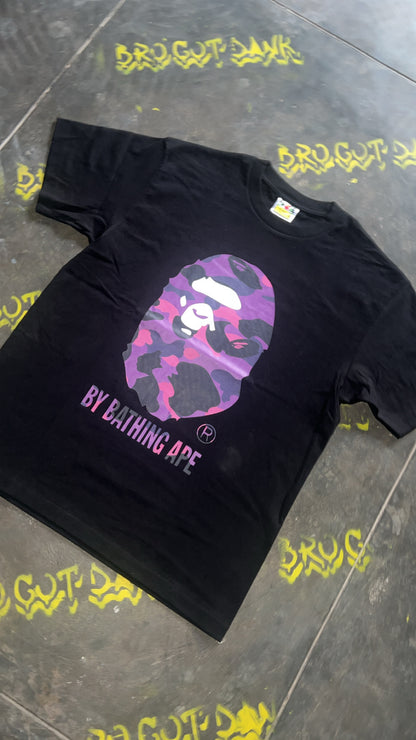 Bape Big Purple Ape Head Tee