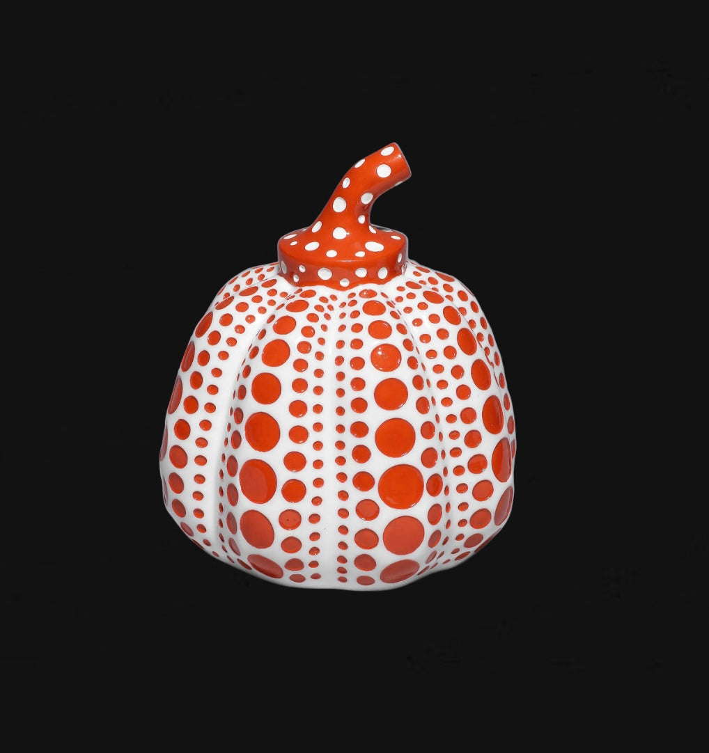 Yayoi Kusama Pumpkin Cast Resin Figure Red