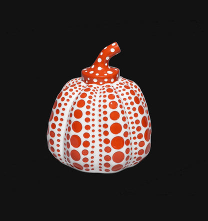 Yayoi Kusama Pumpkin Cast Resin Figure Red
