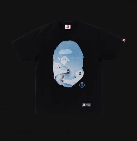 BAPE x Coca-Cola Photo Ape Head Tee 'Black'