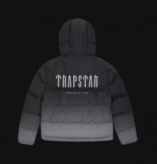 Trapstar Puffer Jacket Black Gradient embroidered