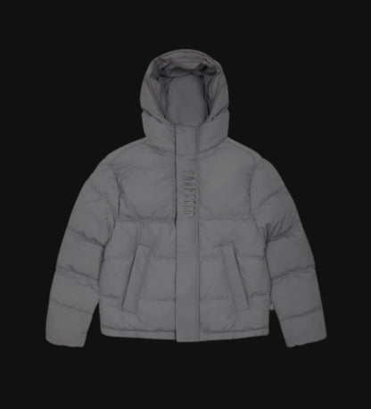 Trapstar Decoded Hooded Puffer Jacket 2.0 - Grey