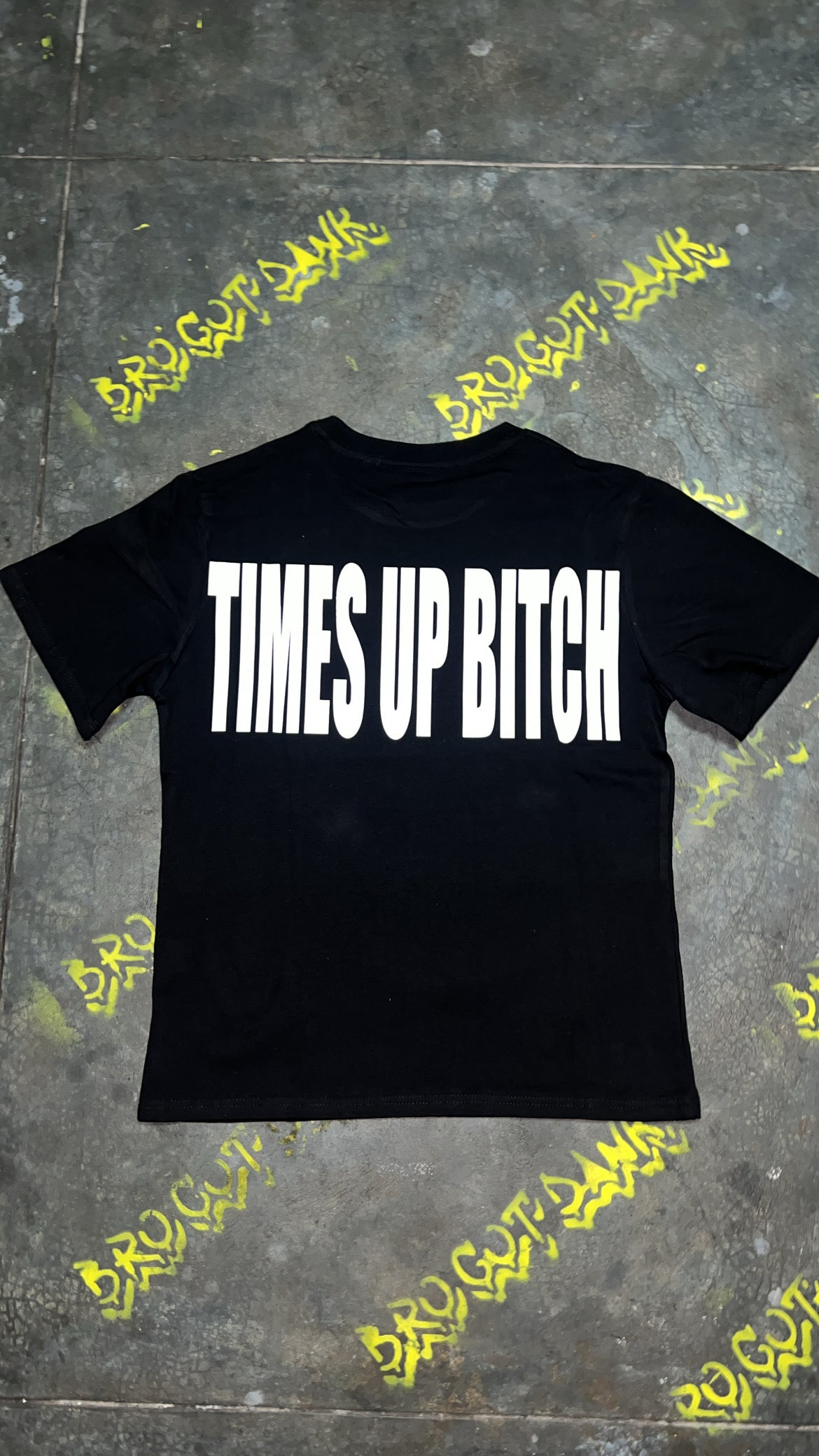 Corteiz Times Up Tee *New Blank* Black