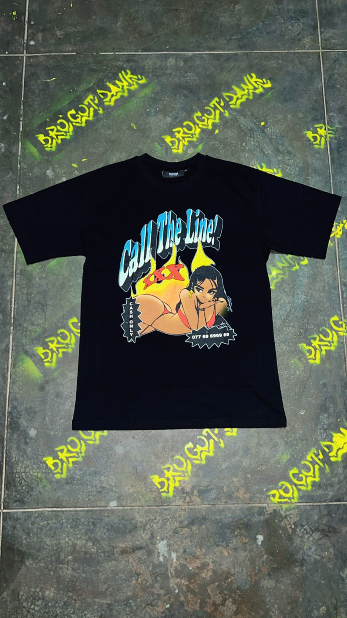 Trapstar call the line Tee Black