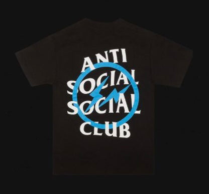 ANTI SOCIAL SOCIAL CLUB X FRAGMENT BLUE BOLT TEE (FW19) BLACK