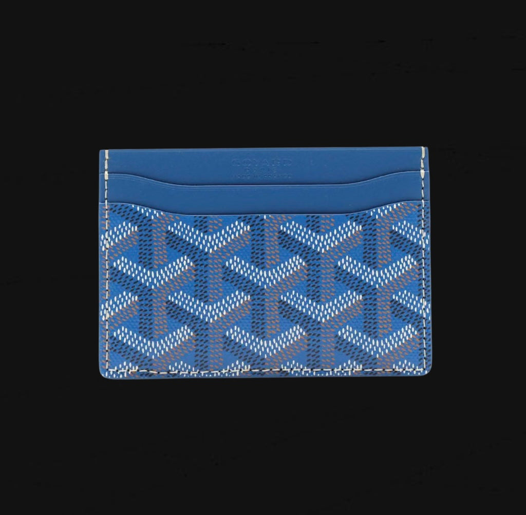 GOYARD Saint-Sulpice Card Wallet Sky Blue
