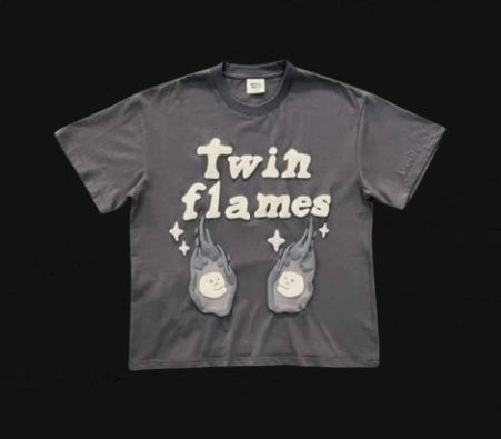 BROKEN PLANET
GREY 'TWIN FLAMES' Tee