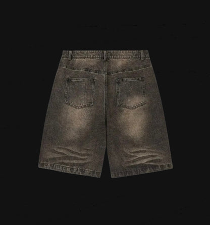 Vale Forever Skittles Embroidered Denim Shorts