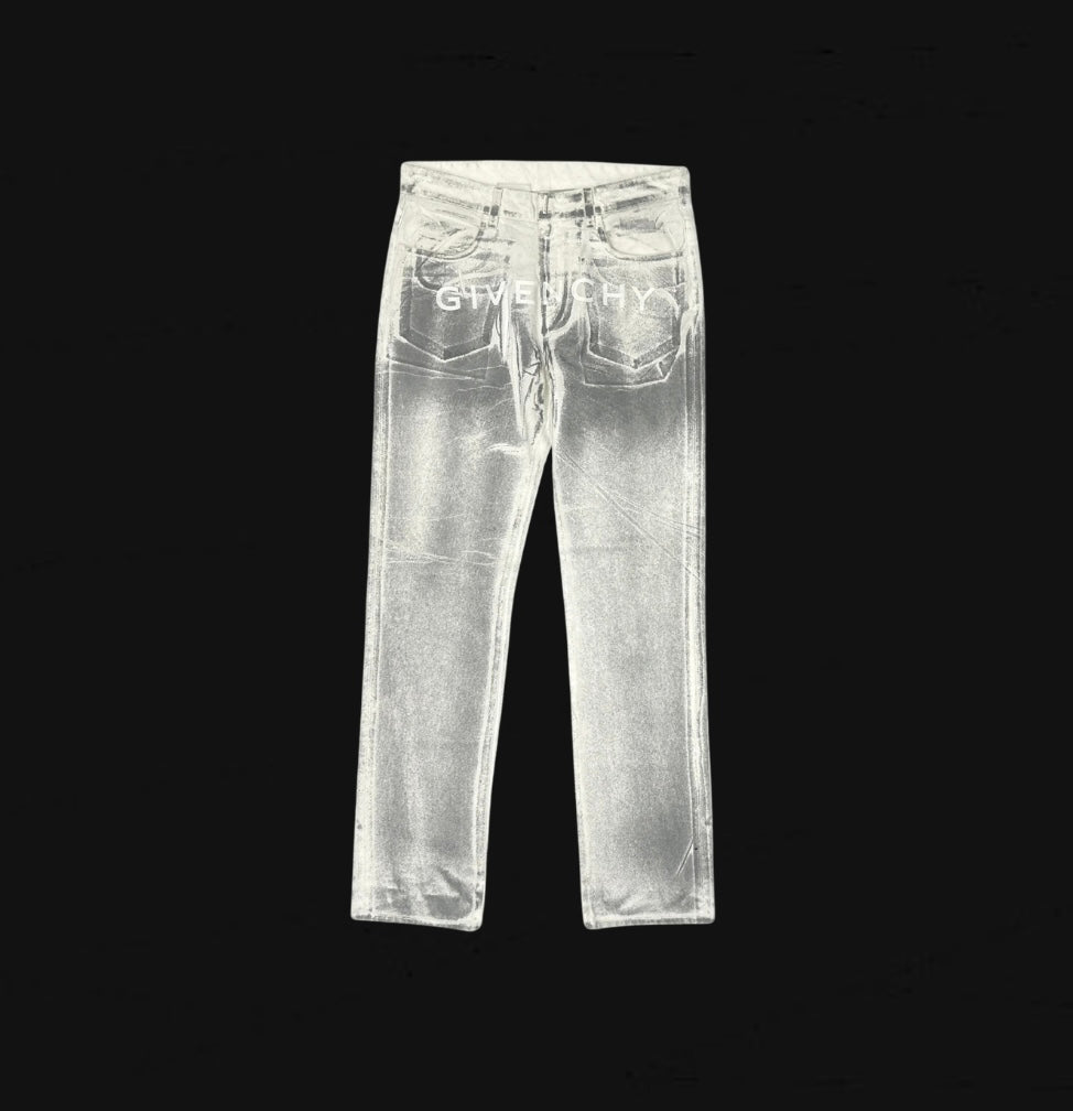 Givenchy Trompe L’oeil Print Denim Jeans