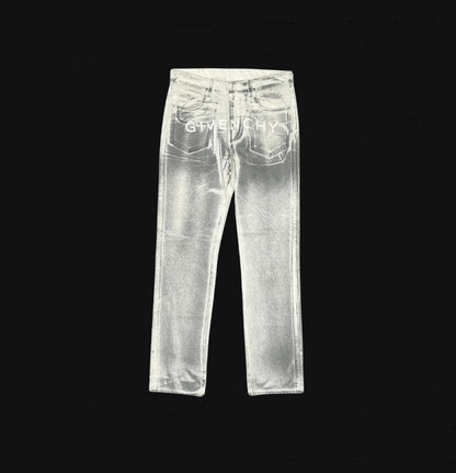 Givenchy Trompe L’oeil Print Denim Jeans