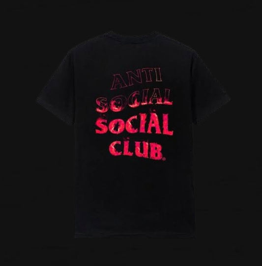 Anti Social Social Club A Fire Inside Pink Flame Tee