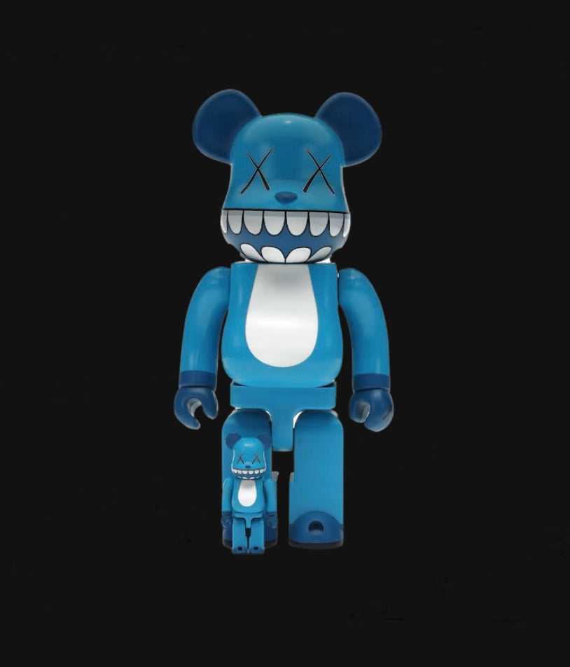 Bearbrick x a-nation KAWS Chompers
100% & 400% Set Blue