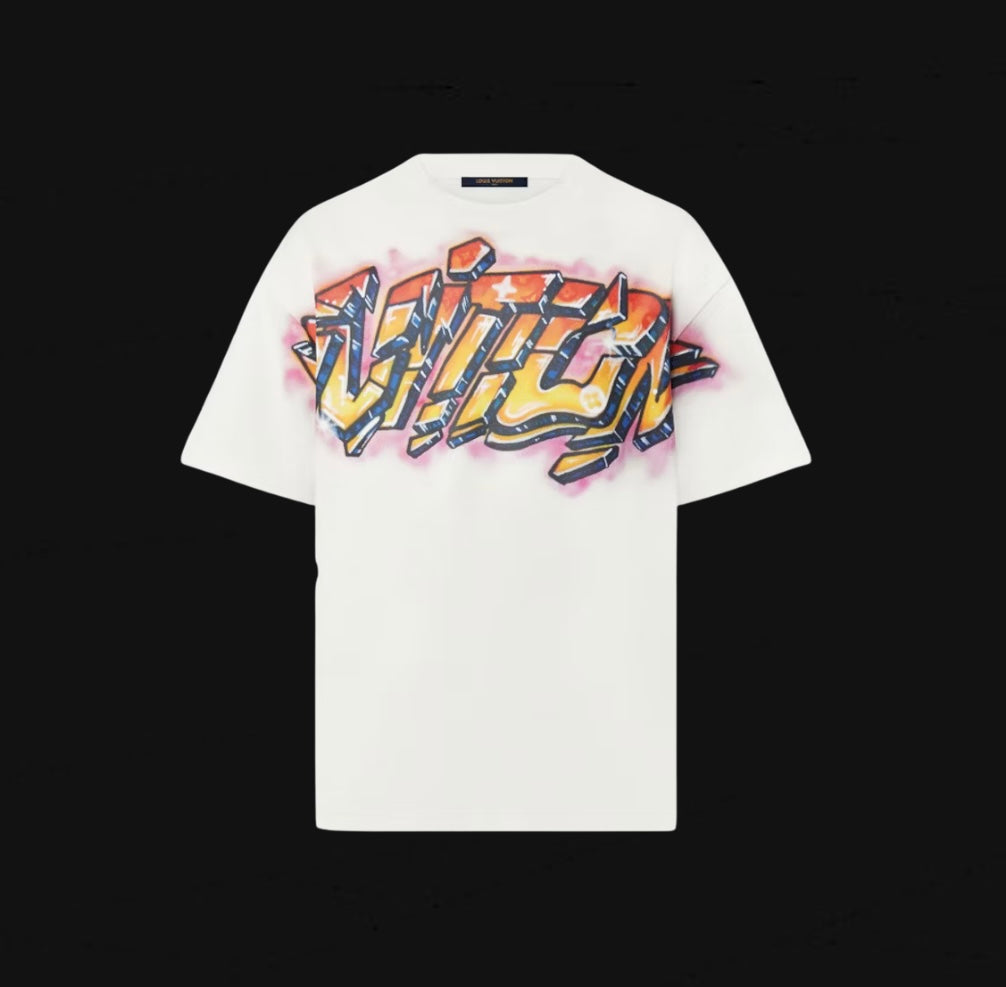Louis Vuitton Graffiti Tee Milky Way