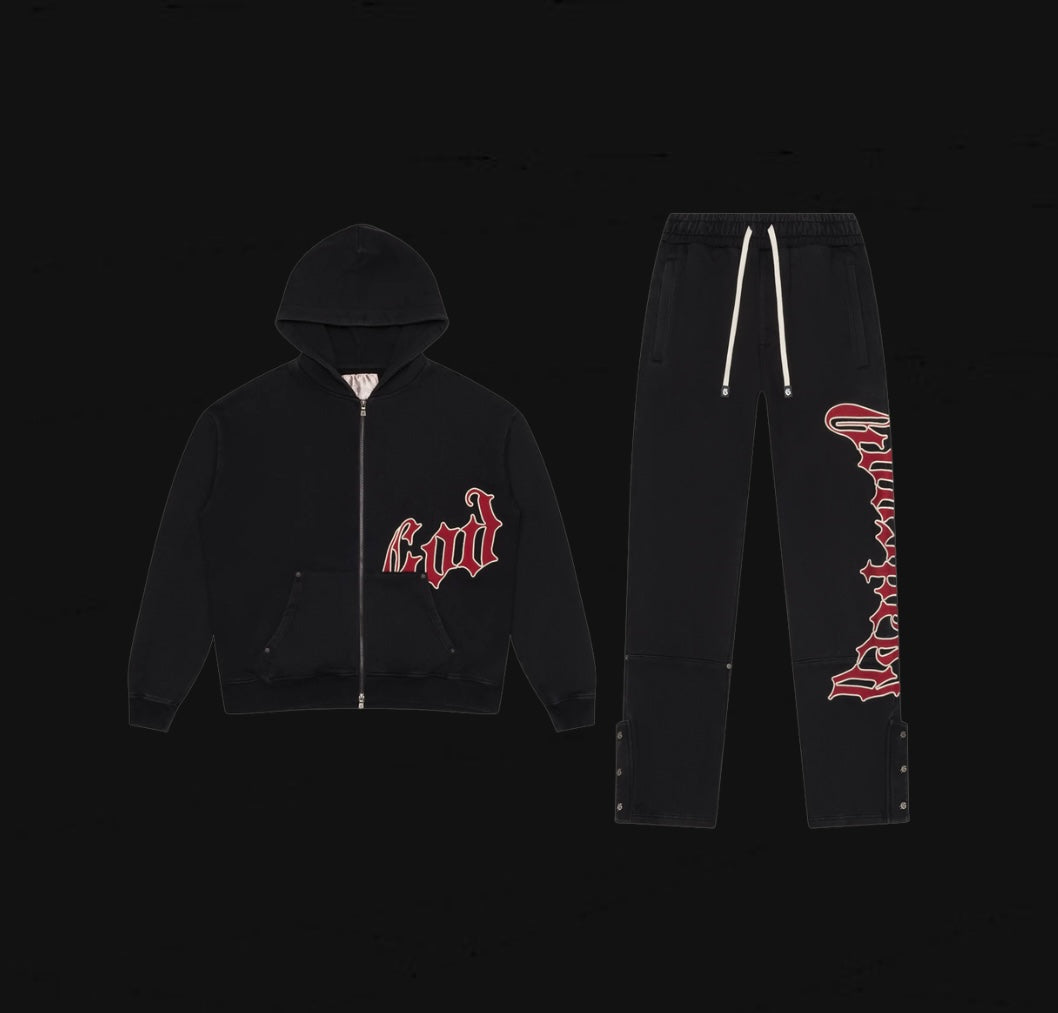 Godspeed OG Logo Sweatsuit V2 “Black/Red”