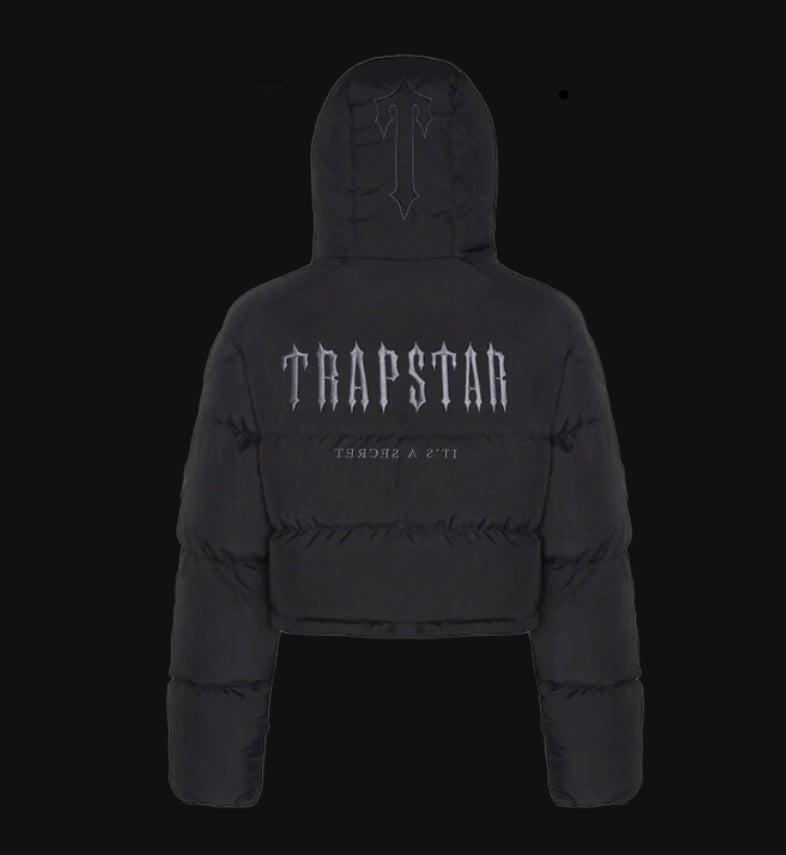 Trapstar Women's Decoded 2.0
Hooded Puffer Jacket Black