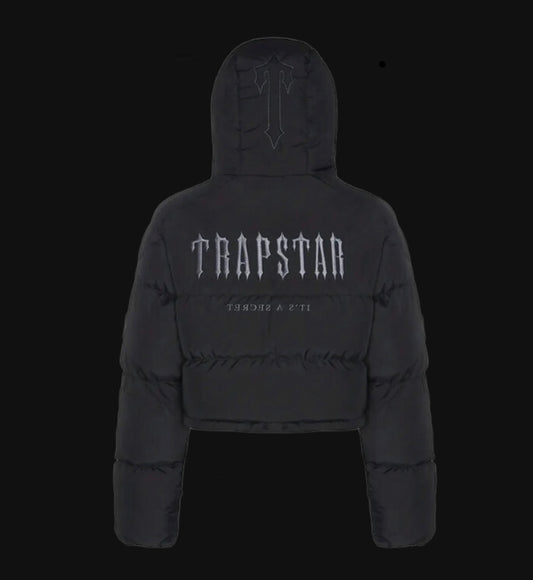 Trapstar Women's Decoded 2.0
Hooded Puffer Jacket Black