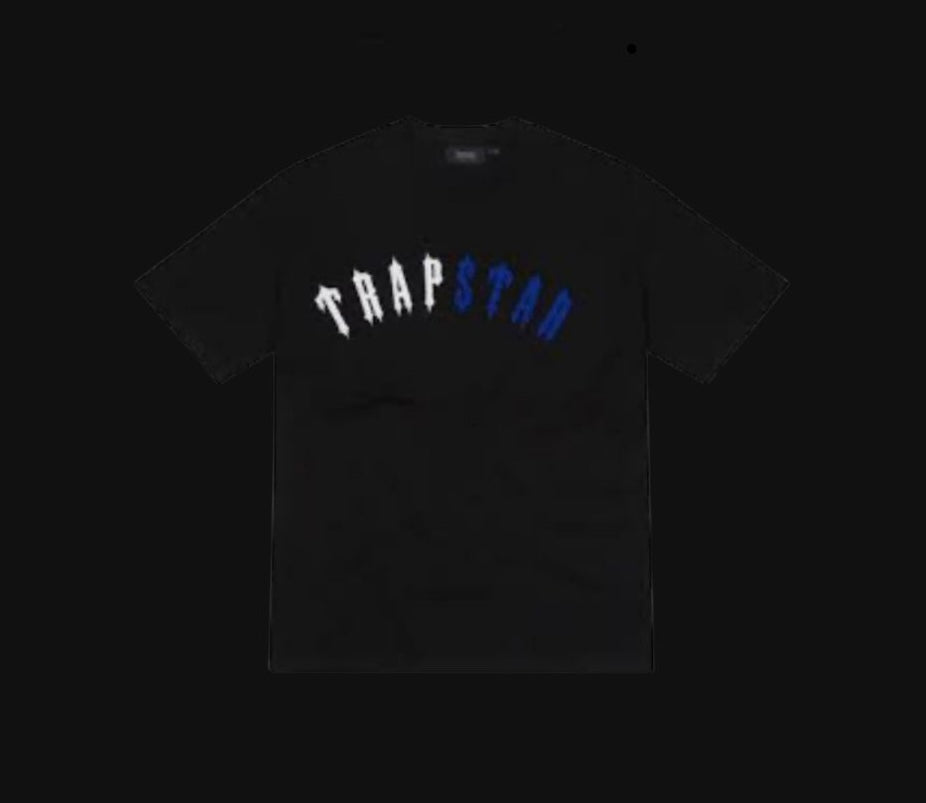 Trapstar Irongate Arch Chenille Tee and Shorts set Black