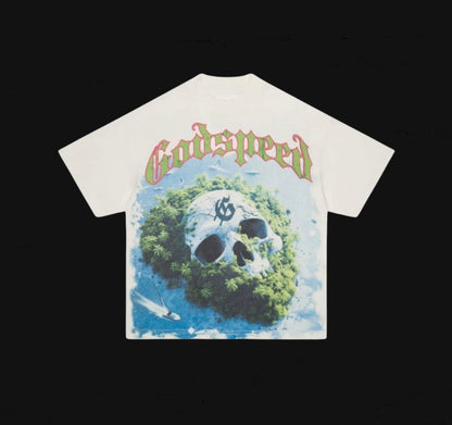 Godspeed Skull Island Tee White