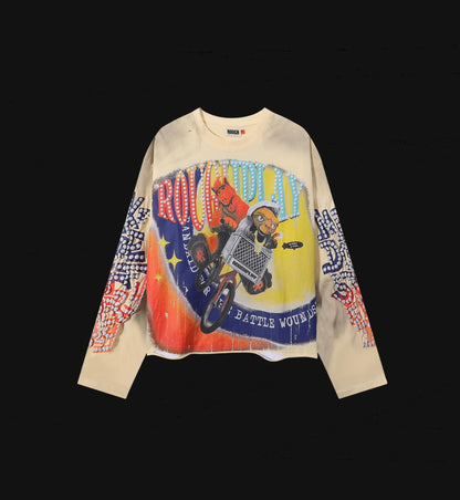 RoughPlay E.T Cream/Black L/S