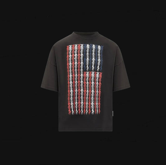 Palm Angels Flames Flag Tee
