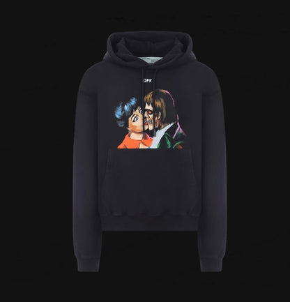 OFF-WHITE™ KISS OVER HOODIE Black