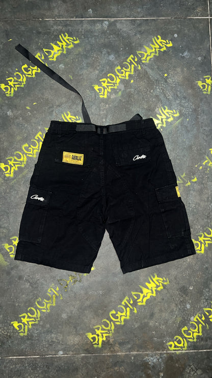 Corteiz Alcatraz Cargo Shorts
Black