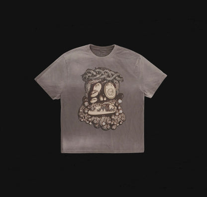 Travis Scott Cactus Jack x Takashi
Murakami Melted Utopia Dream Zodiac Tee Brown