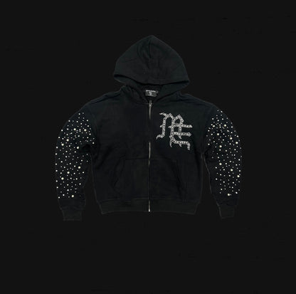 Mixed Emotions Pearl Zip Up Hoodie
