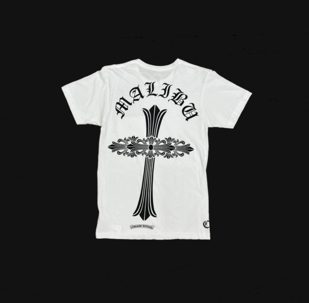 Chrome Hearts Malibu Exclusive Floral Cross Tee White