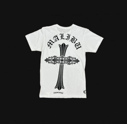 Chrome Hearts Malibu Exclusive Floral Cross Tee White