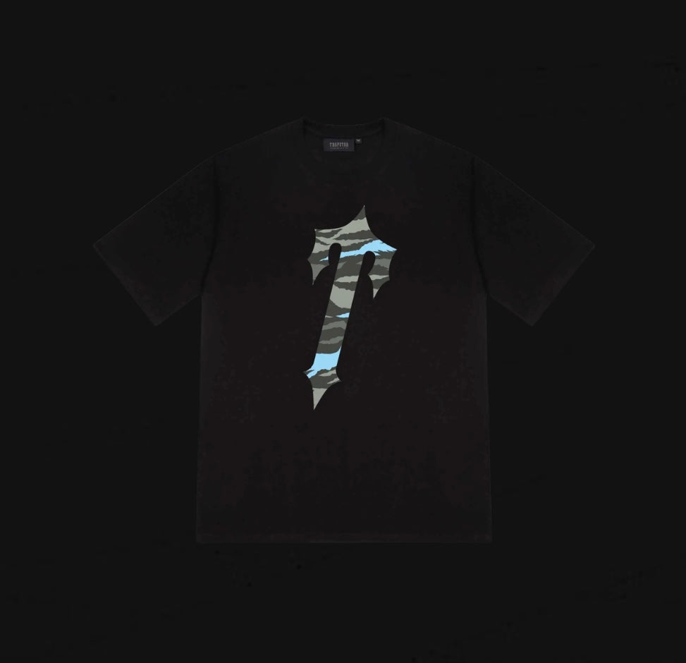Trapstar Decoded All Terrain Tee “Black/Blue” Cameo