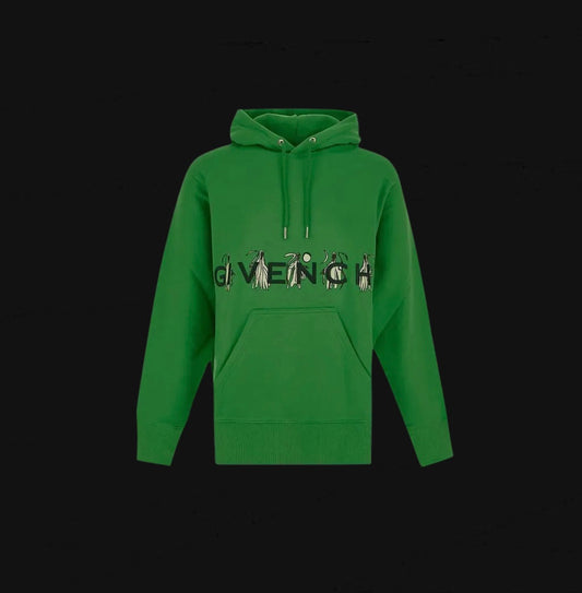 Givenchy Branding Embroidery Classic Fit Hoodie