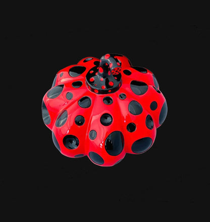 Yayoi Kusama Pumpkin (Kusama Red and Black pumpkin), ca. 2019