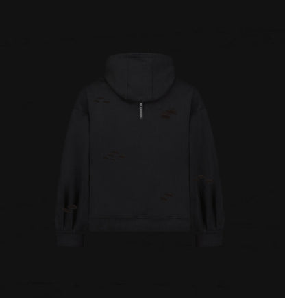 Bling Car On Fire Hoodie Black