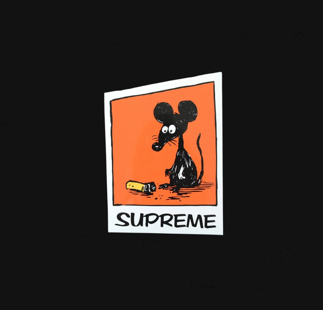 Supreme Mouse Sticker