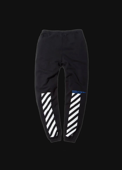 Off White Sweatpants Blue Collar season