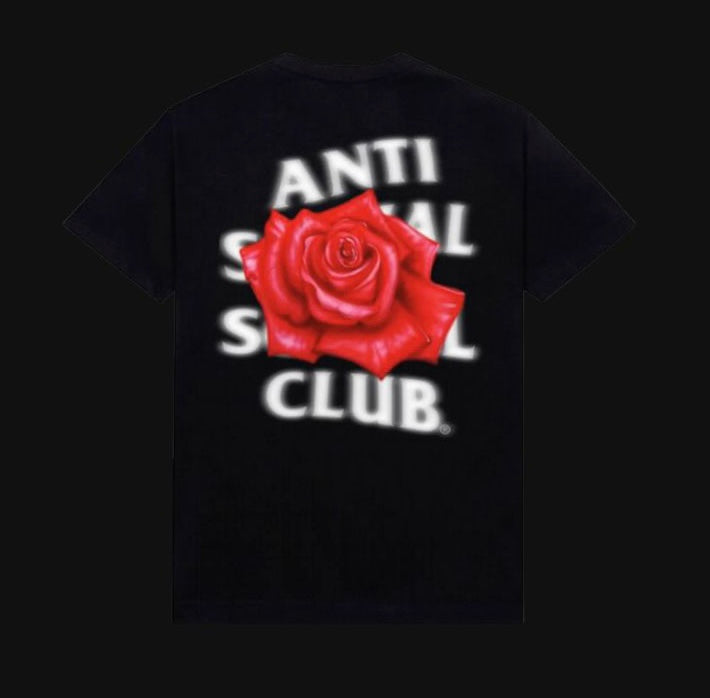 Anti Social Social Club Roses Are
Red Tee Black