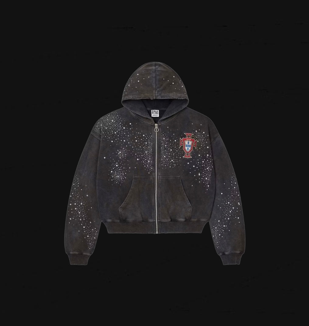 Vale Forever Pluto Clustered Zip Up Hoodie