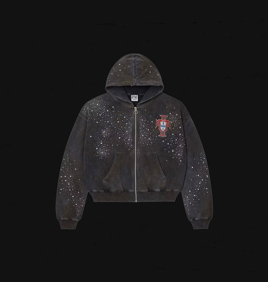 Vale Forever Pluto Clustered Zip Up Hoodie