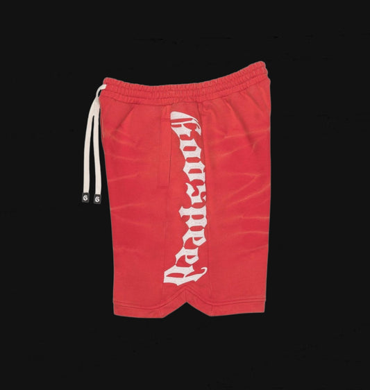 Godspeed Courtside Shorts Red Tie Dye