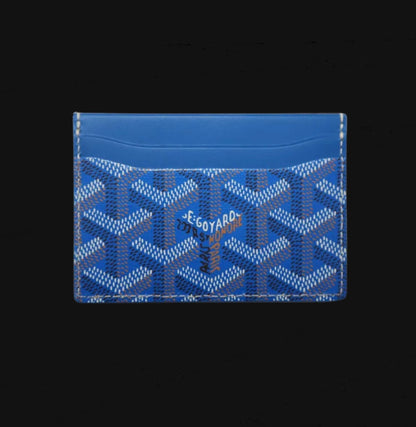 GOYARD Saint-Sulpice Card Wallet Sky Blue