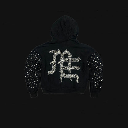 Mixed Emotions Pearl Zip Up Hoodie
