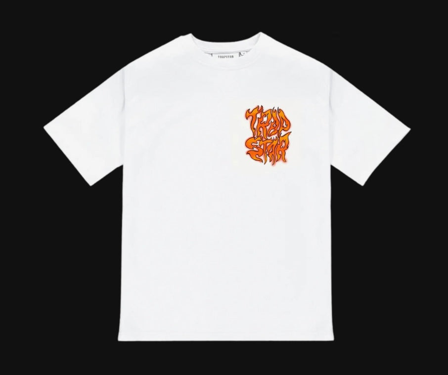 Trapstar On Smoke 2.1 Tee White/Orange