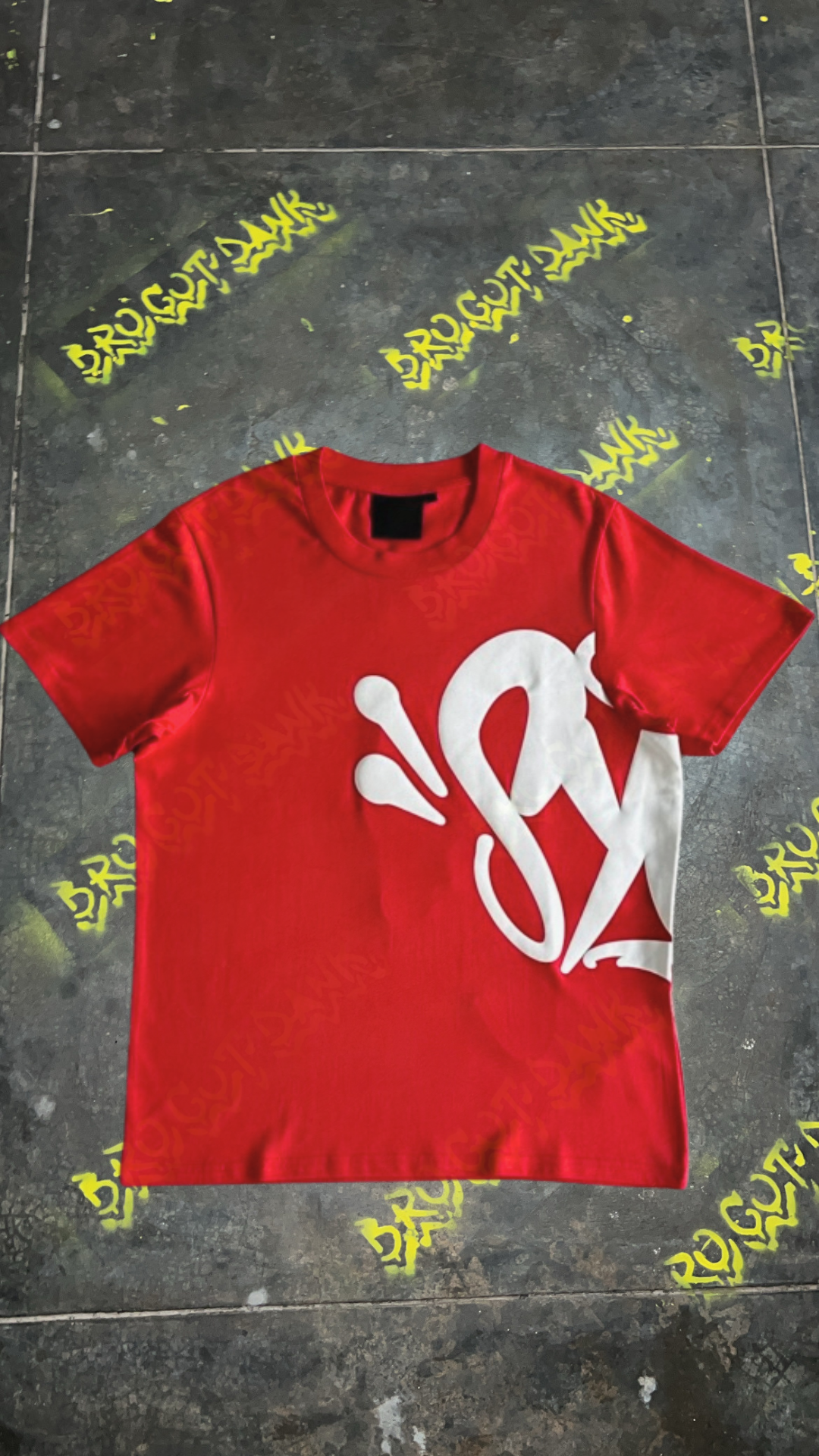 Syna World Logo Tee and Shorts Set - Red/White