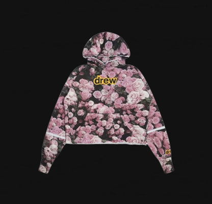 drew house secret deconstructed hoodie roses