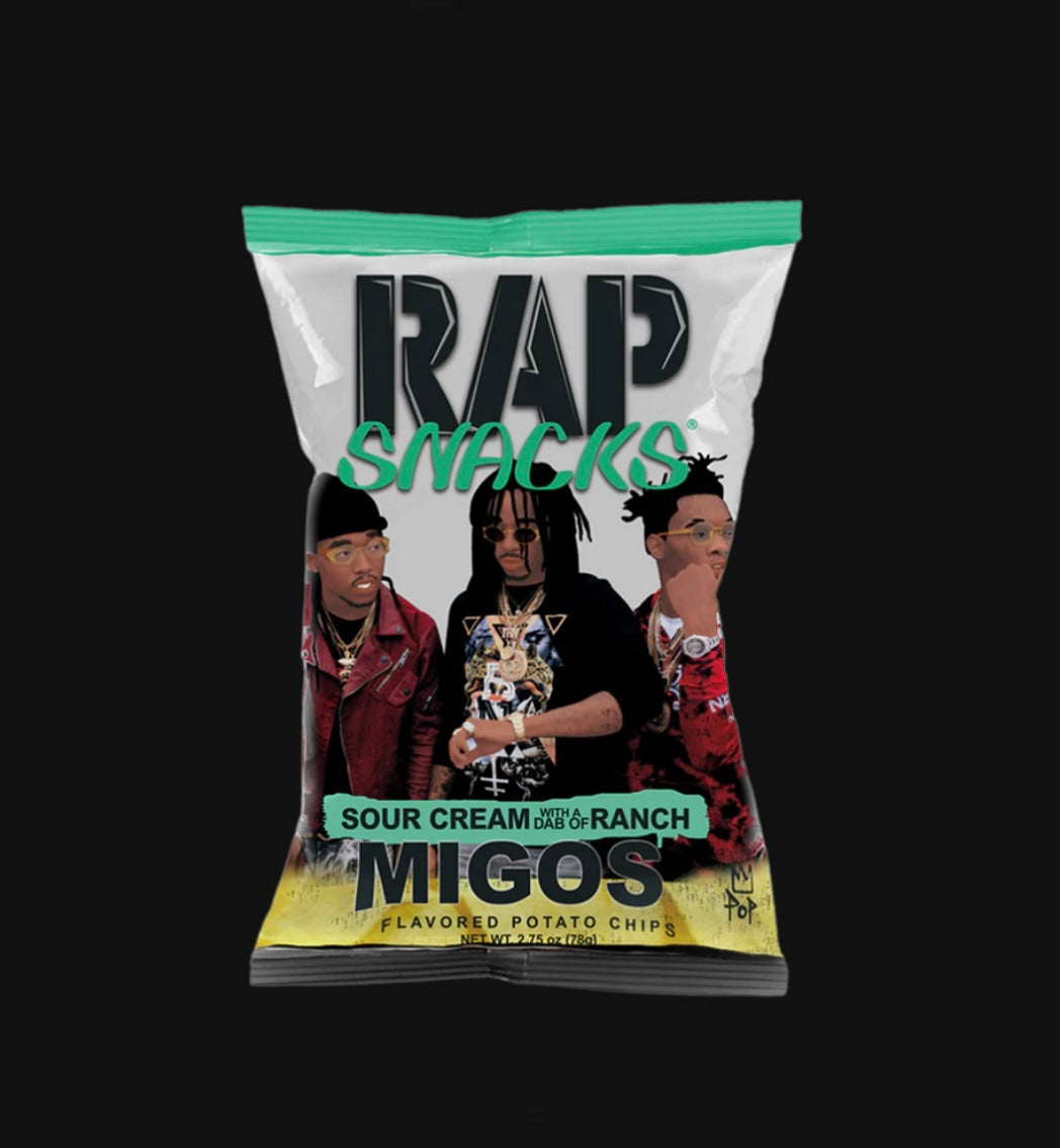 Rap Snacks Migos | Sour Cream With A Dab Of Ranch Chips